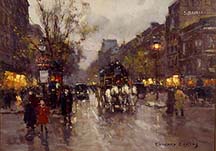 Eduard Cortes, 'Paris Street Scene'