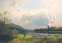 Herman Herzog, 'Fishing on the Delaware River'