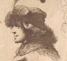 Rembrandt, Rare Etching